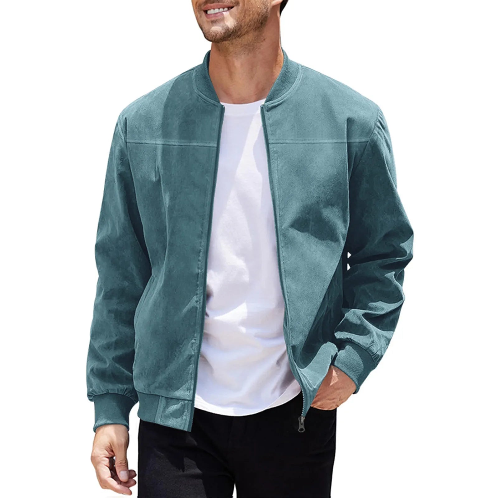 Casual Vintage Suede Jacket Masculina – VILLTRUM