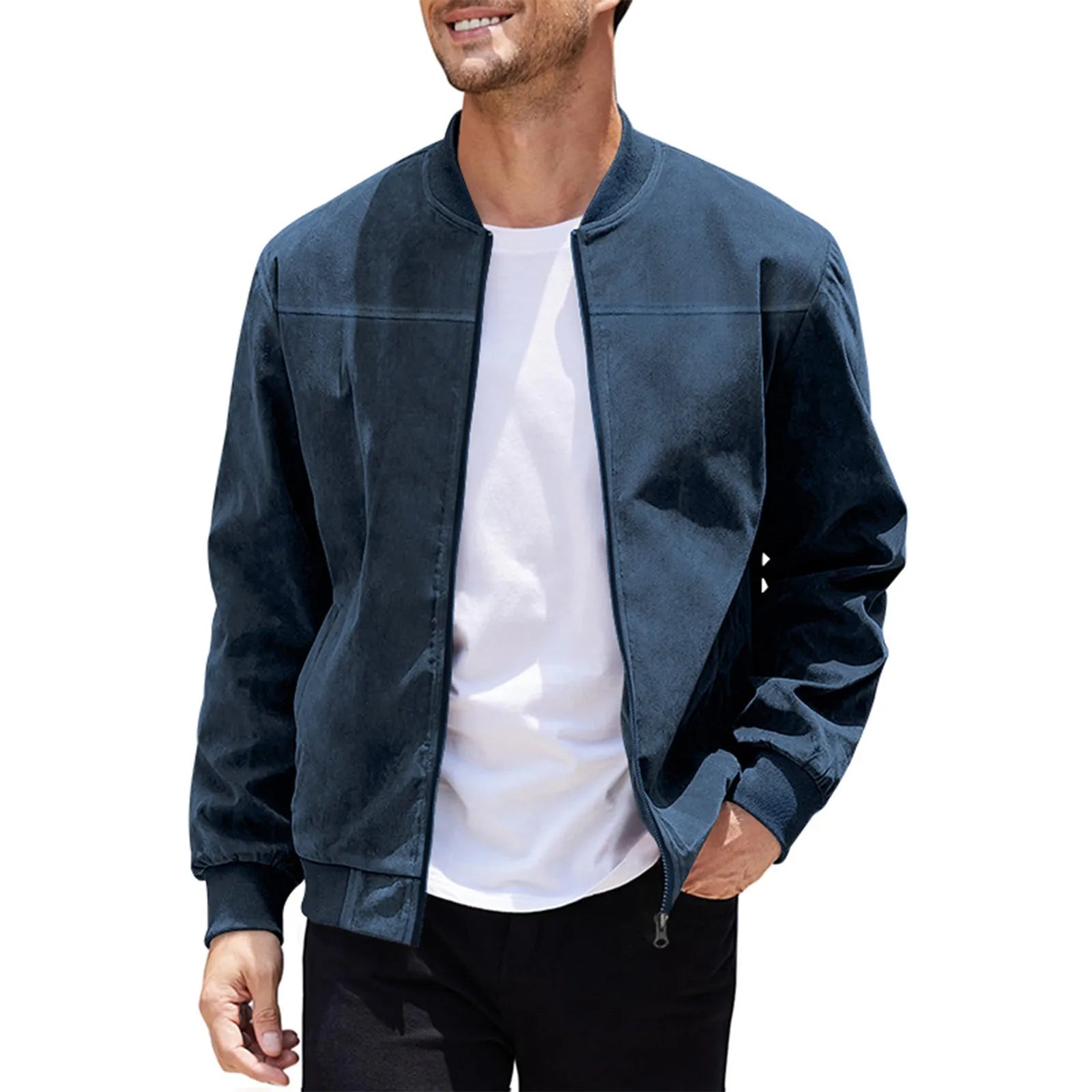 Casual Vintage Suede Jacket Masculina – VILLTRUM