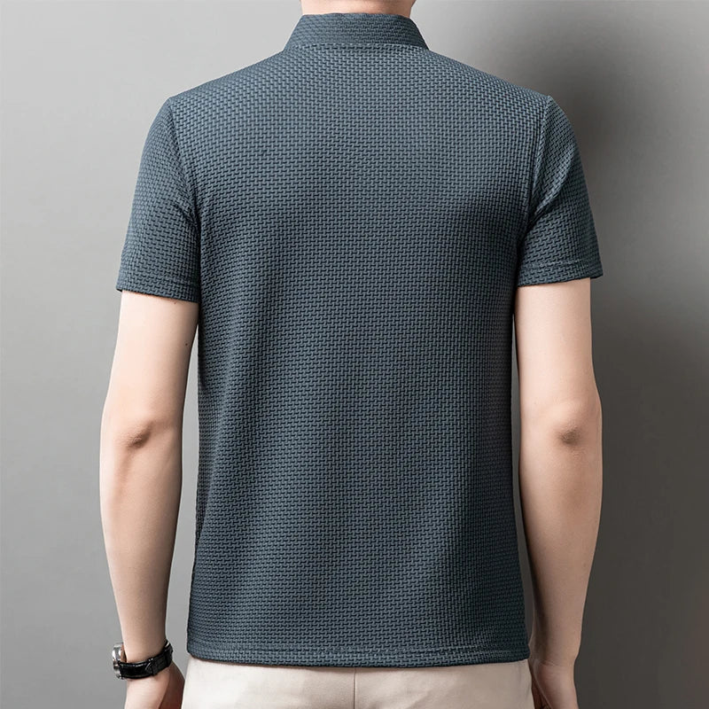 Polo Masculina Business Casual Premium – Elegância de Verão | VILLTRUM