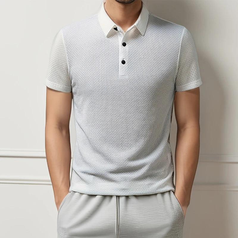 Polo Masculina Business Casual Premium – Elegância de Verão | VILLTRUM