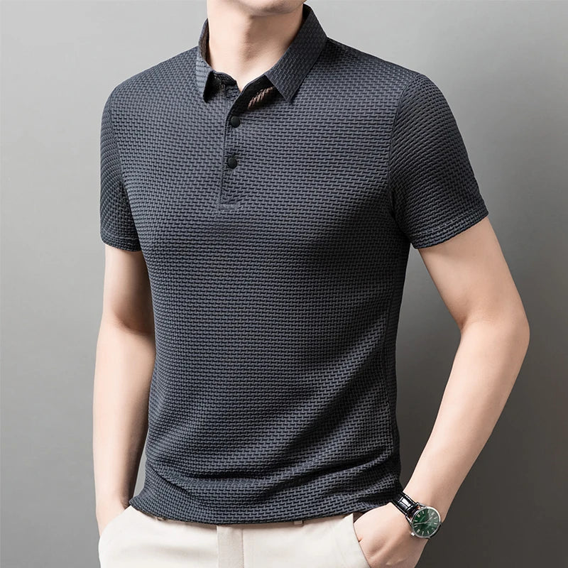 Polo Masculina Business Casual Premium – Elegância de Verão | VILLTRUM