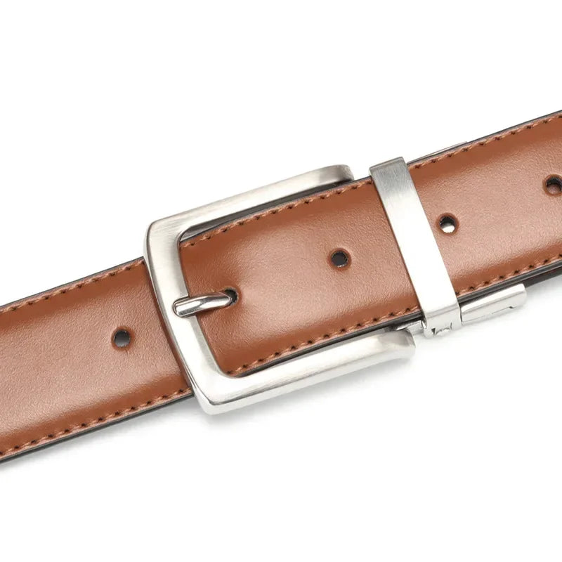 Cinto Masculino em Couro Legítimo Double-Sided Premium – VILLTRUM