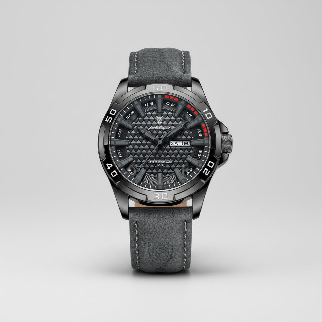 Relógio Masculino Premium Original – Luxury Sport em Couro VILLTRUM
