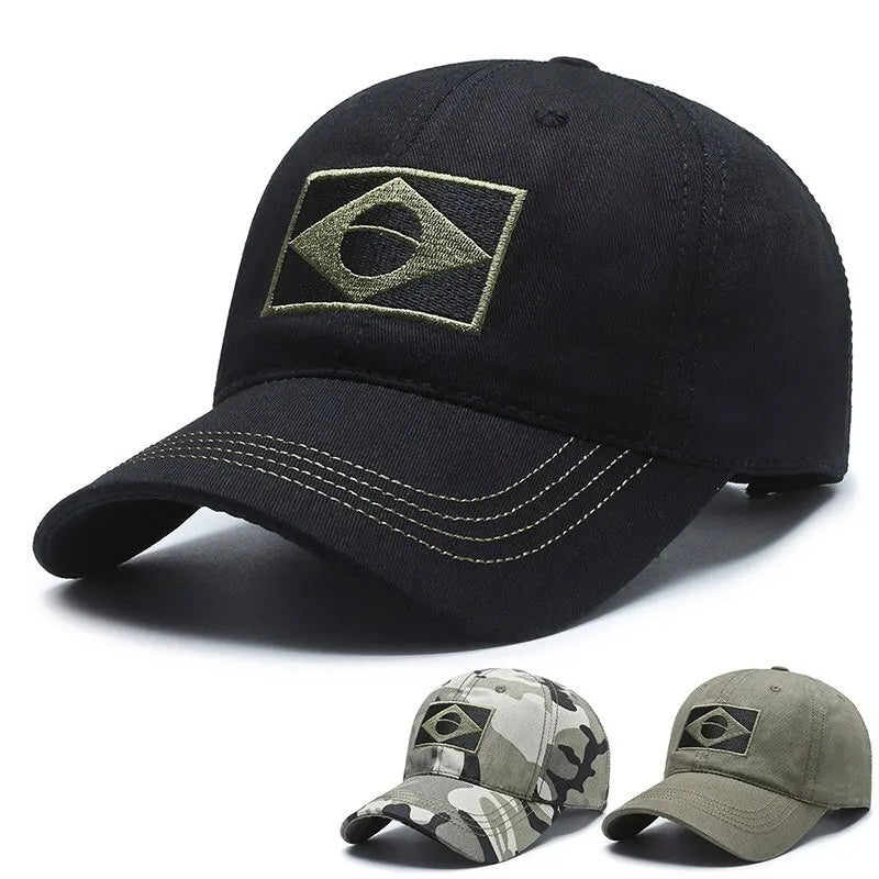 Boné VILLTRUM Titan Camo Brasil – Tactical Cap Premium
