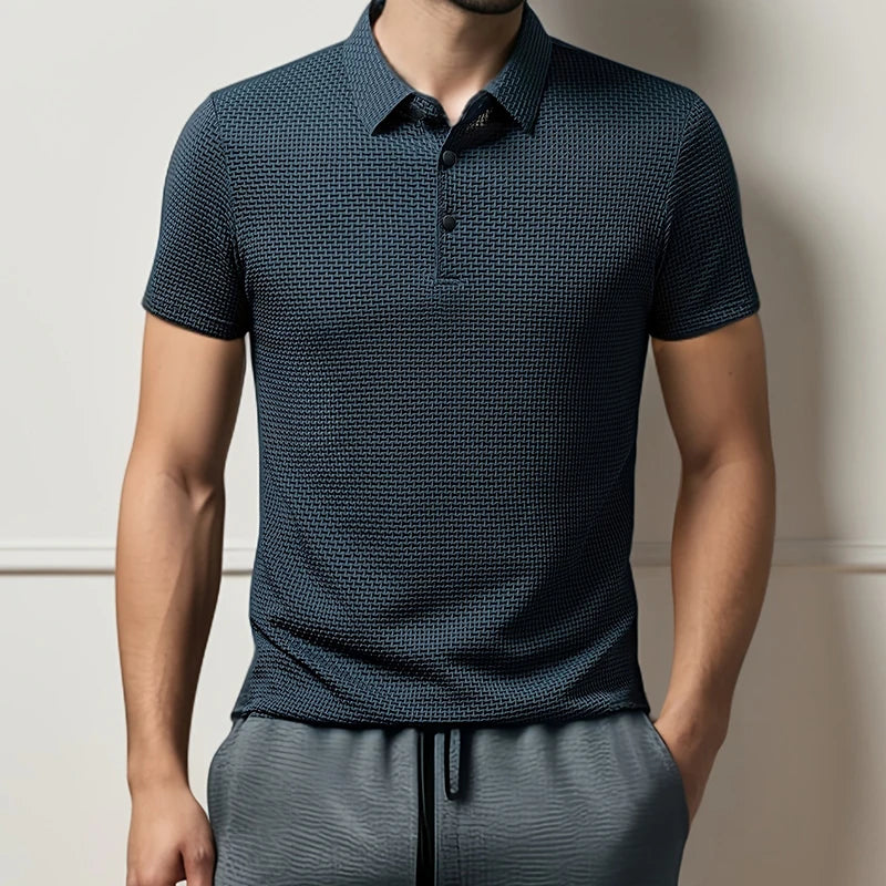 Polo Masculina Business Casual Premium – Elegância de Verão | VILLTRUM