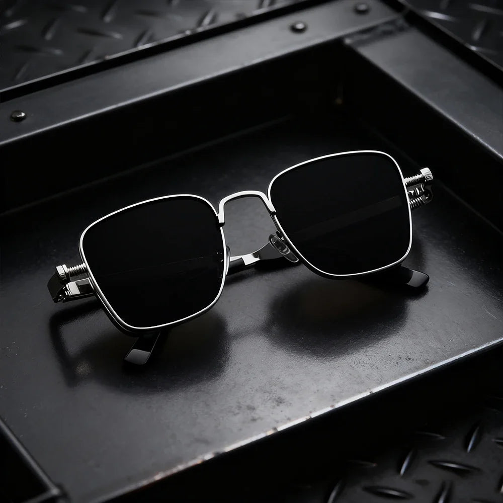 Óculos Vintage Square Metal Frame – VILLTRUM