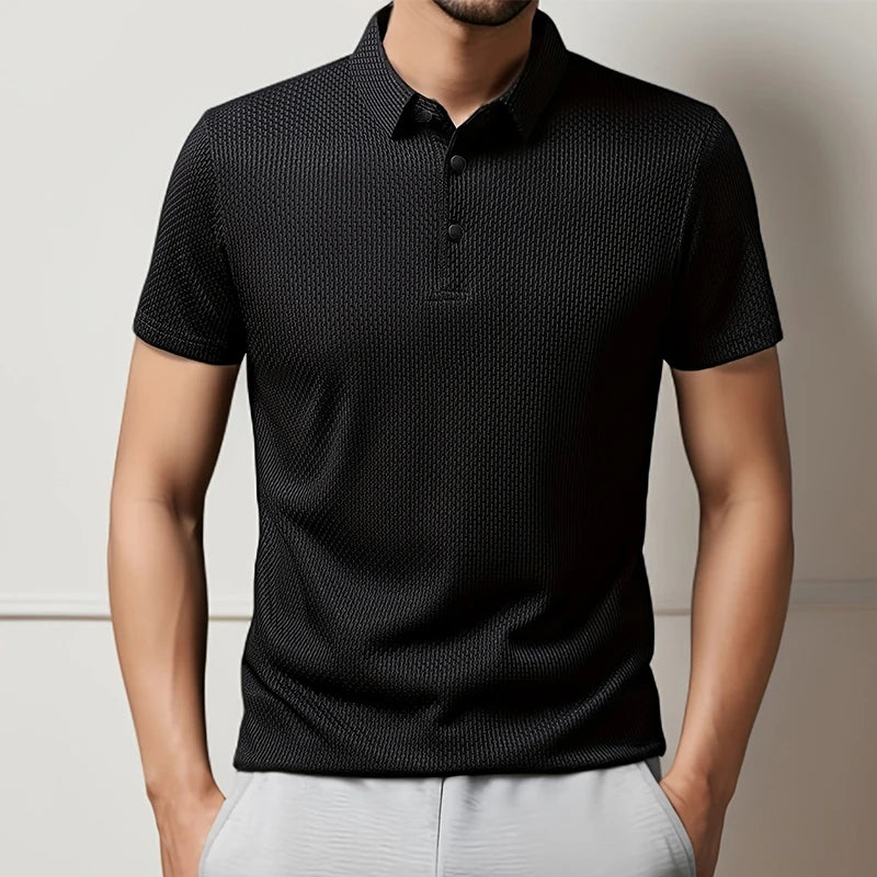 Polo Masculina Business Casual Premium – Elegância de Verão | VILLTRUM