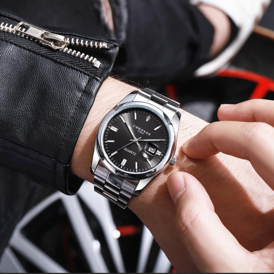 Relógio VILLTRUM Chronos Prime – Steel Luxury Edition