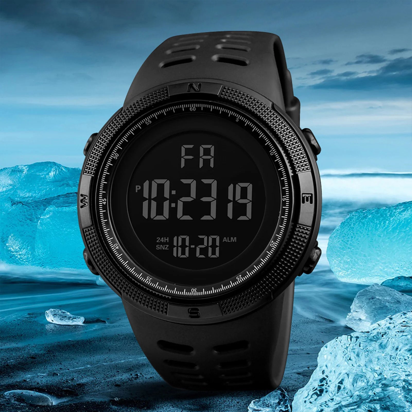 Relógio VILLTRUM Titan Pulse – Digital Tactical Sport