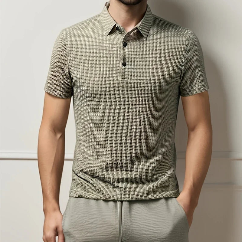Polo Masculina Business Casual Premium – Elegância de Verão | VILLTRUM