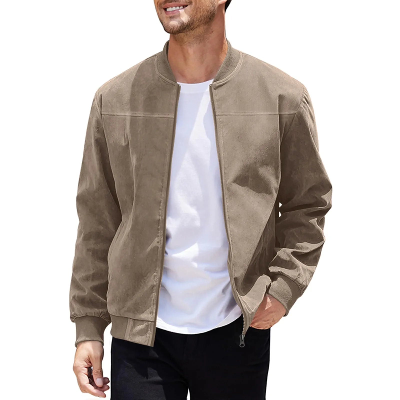 Casual Vintage Suede Jacket Masculina – VILLTRUM