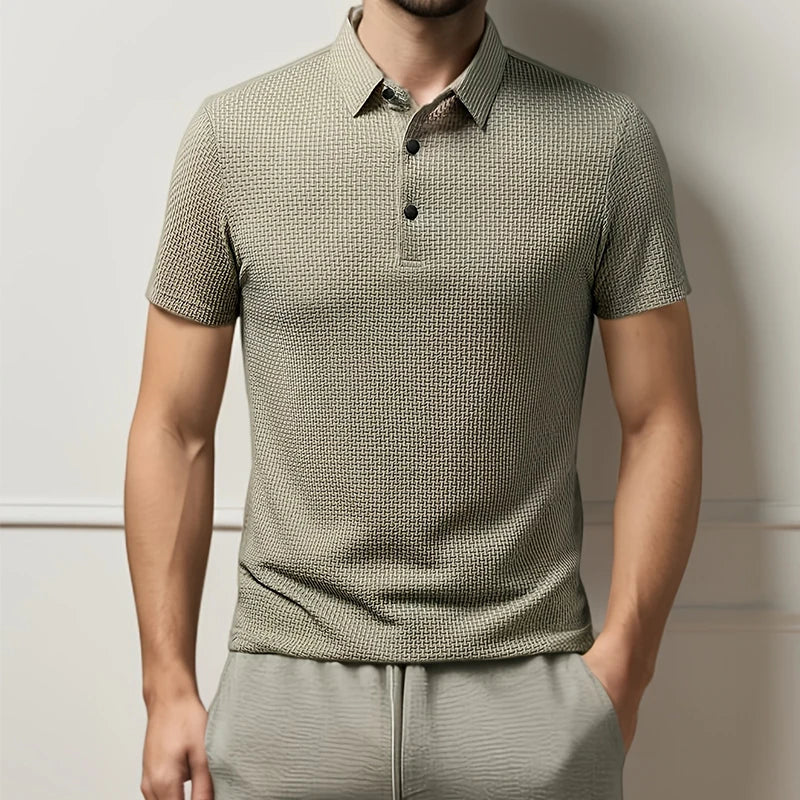 Polo Masculina Business Casual Premium – Elegância de Verão | VILLTRUM