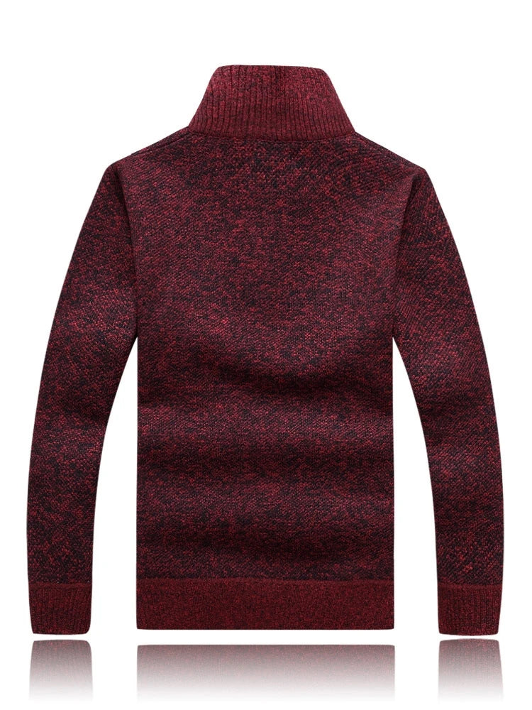 Suéter Masculino VILLTRUM – Gola Alta Half Zipper Fleece Premium