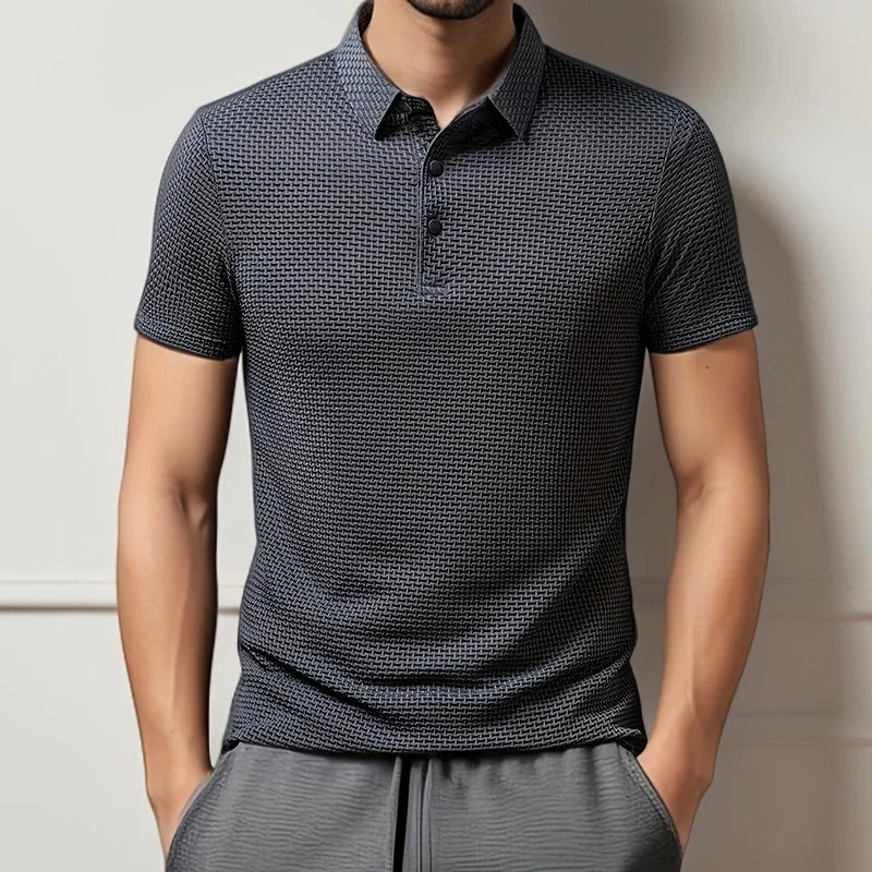 Polo Masculina Business Casual Premium – Elegância de Verão | VILLTRUM