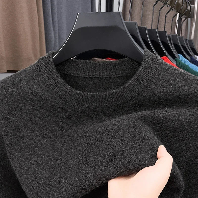 Suéter Masculino Tricot Diamond Pattern – Gola Redonda Manga Longa VILLTRUM