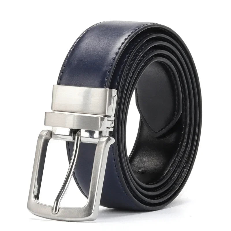 Cinto Masculino em Couro Legítimo Double-Sided Premium – VILLTRUM