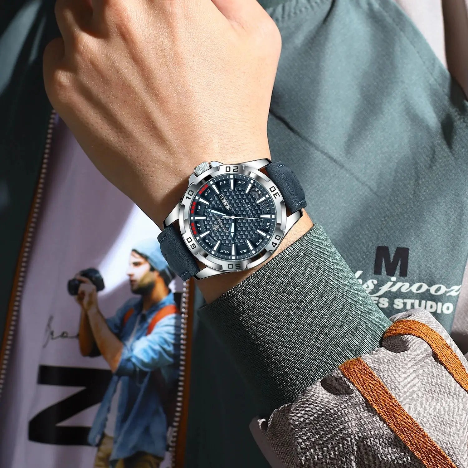 Relógio Masculino Premium Original – Luxury Sport em Couro VILLTRUM