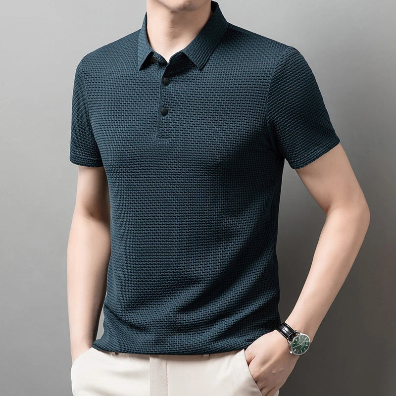 Polo Masculina Business Casual Premium – Elegância de Verão | VILLTRUM