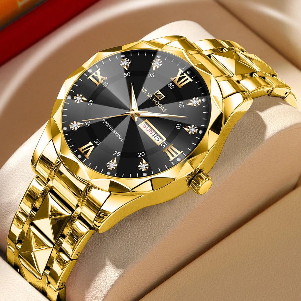 Relógio VILLTRUM Monarch Blue – Diamond Steel Luxury
