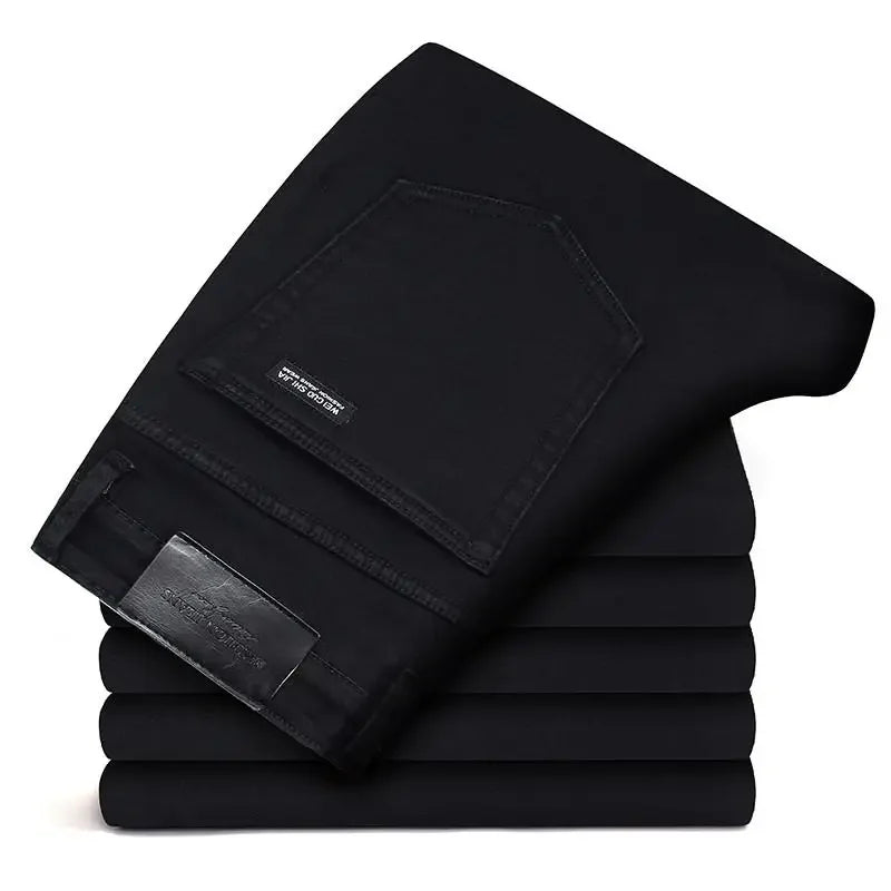 Calça Jeans Masculina Premium – Elegância Biker Slim Fit | VILLTRUM