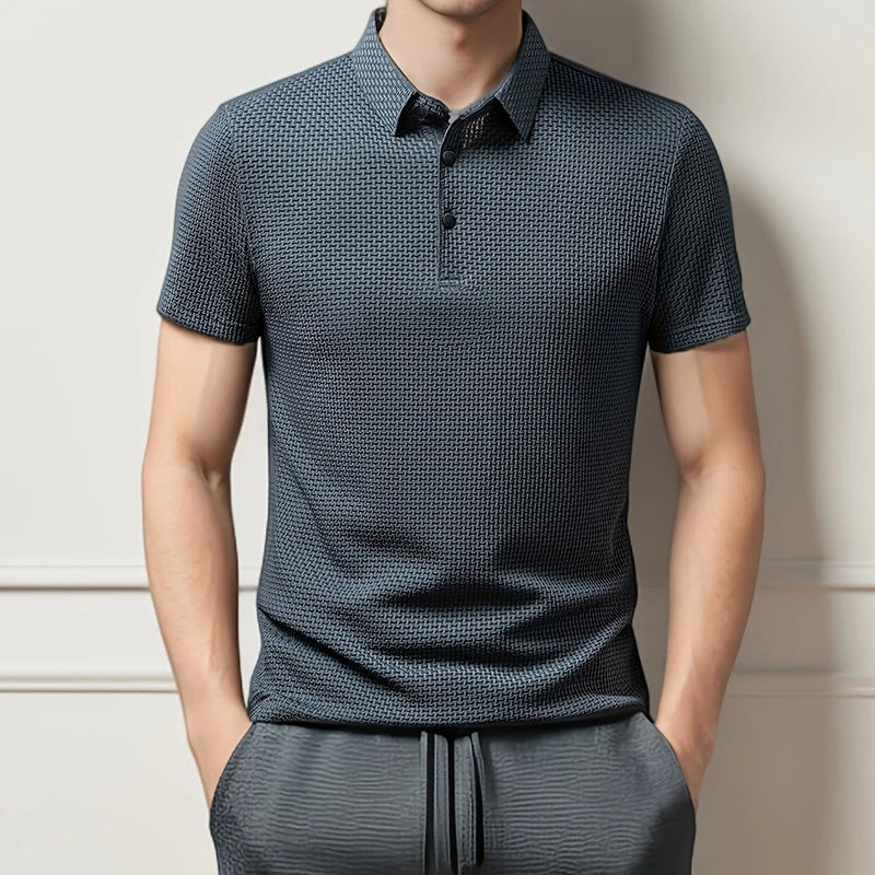 Polo Masculina Business Casual Premium – Elegância de Verão | VILLTRUM