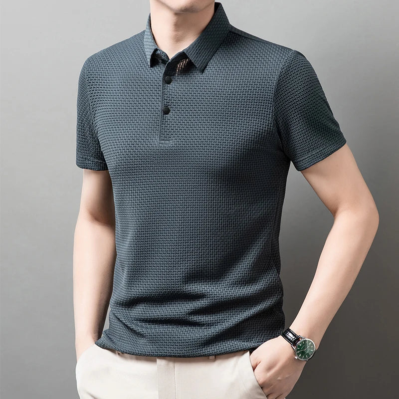 Polo Masculina Business Casual Premium – Elegância de Verão | VILLTRUM