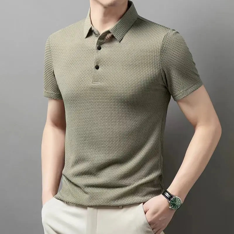 Polo Masculina Business Casual Premium – Elegância de Verão | VILLTRUM