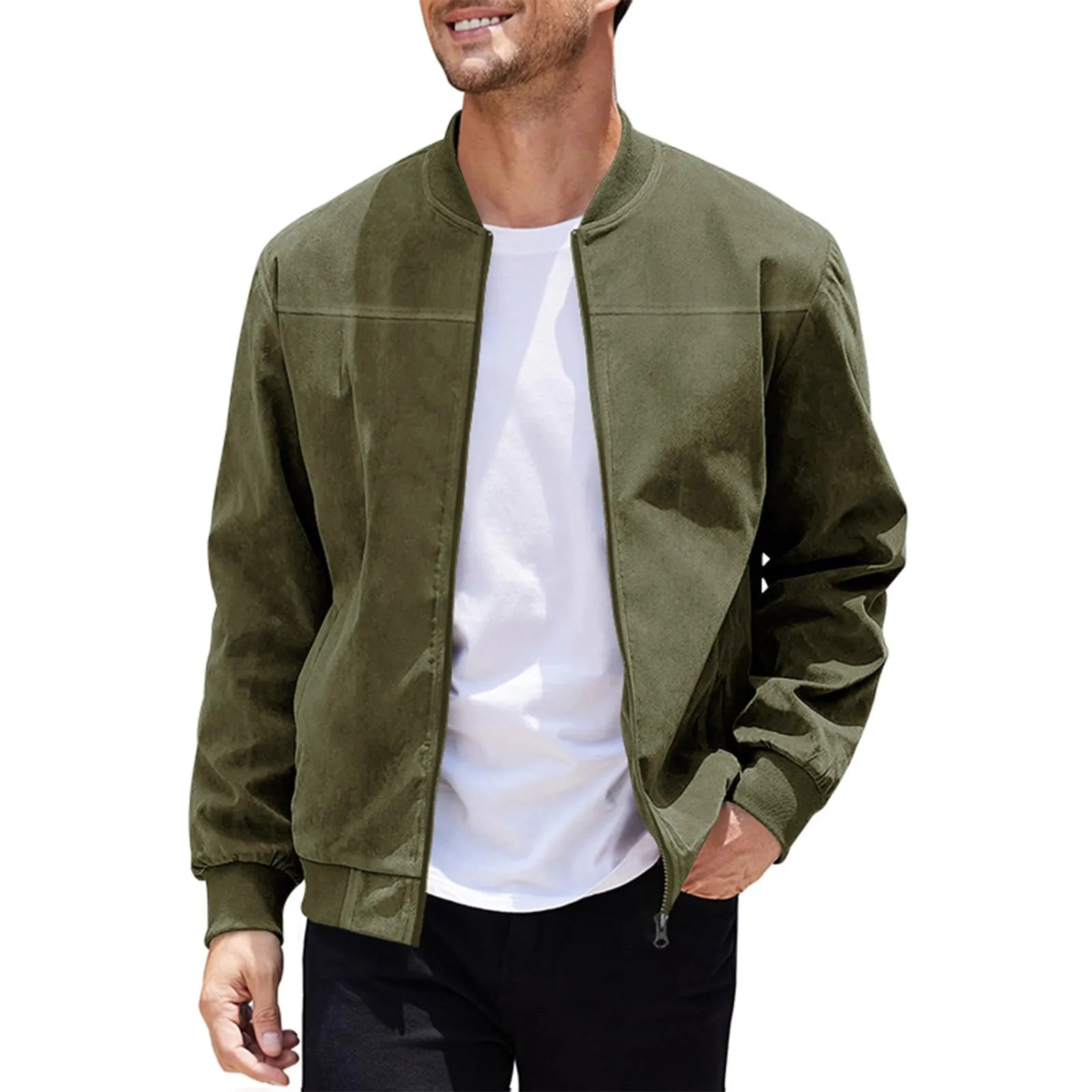 Casual Vintage Suede Jacket Masculina – VILLTRUM