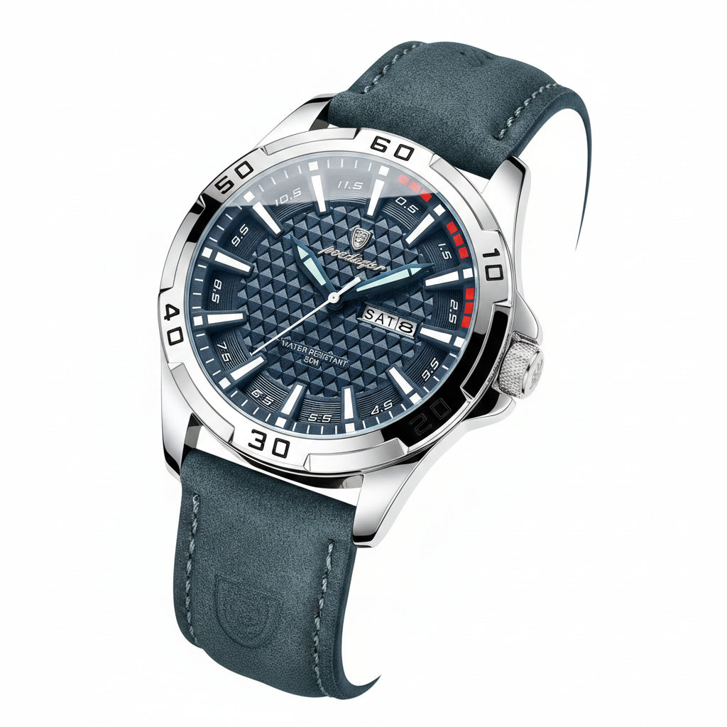 Relógio Masculino Premium Original – Luxury Sport em Couro VILLTRUM