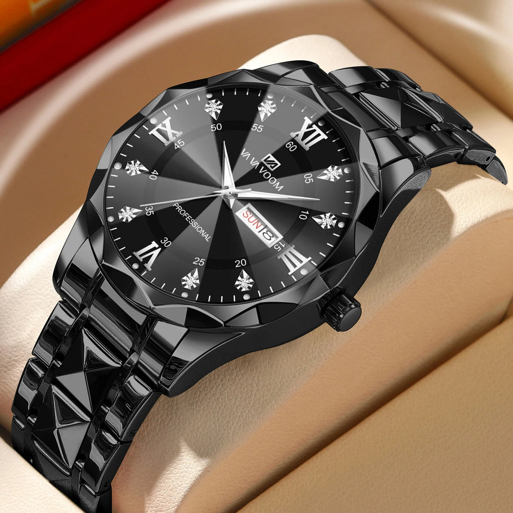 Relógio VILLTRUM Monarch Blue – Diamond Steel Luxury