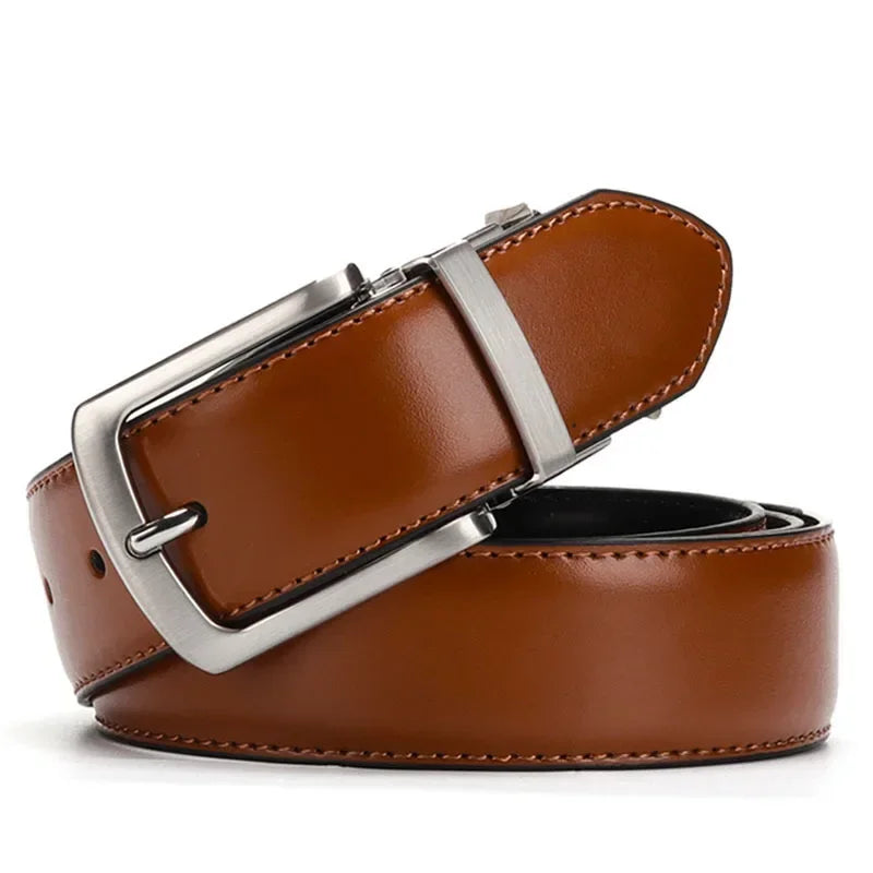 Cinto Masculino em Couro Legítimo Double-Sided Premium – VILLTRUM