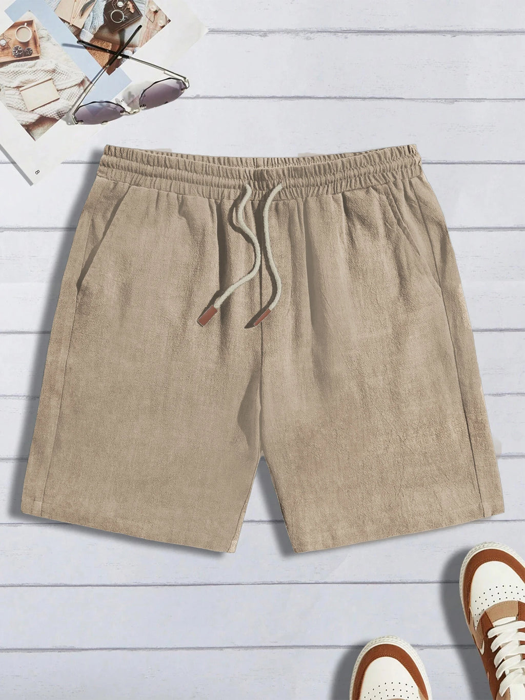 Bermuda Masculina Summer Linen Casual – VILLTRUM